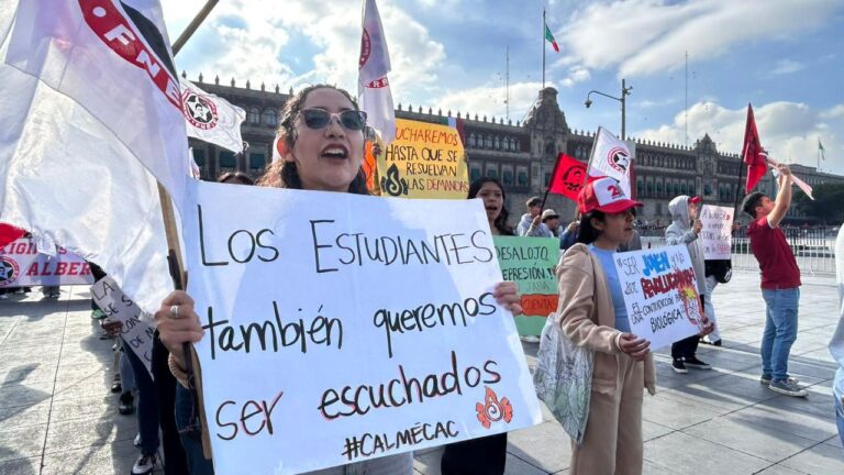 Gobierno de Sheinbaum ignora a estudiantes de Oaxaca; anuncian más protestas