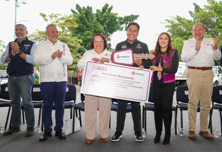 Eduardo Ramírez reconoce a Pemex por su compromiso social y apoyo a Chiapas