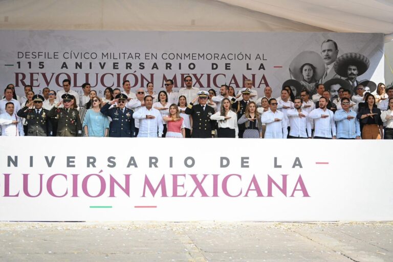 Eduardo Ramírez encabeza conmemoración del 115 Aniversario de la Revolución Mexicana