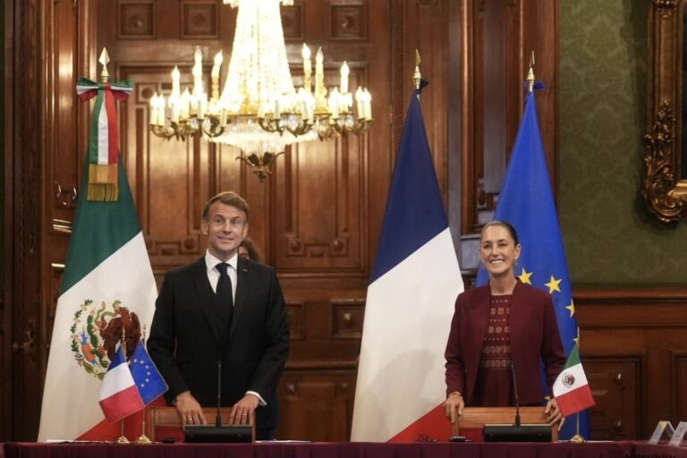 Sheinbaum y Macron fortalecen relación entre México y Francia