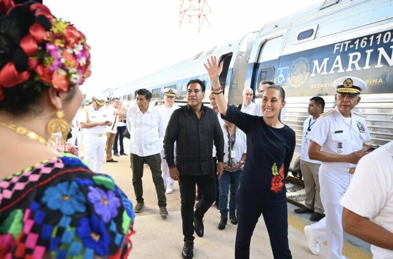 Claudia Sheinbaum inaugura Línea K del Tren Interoceánico